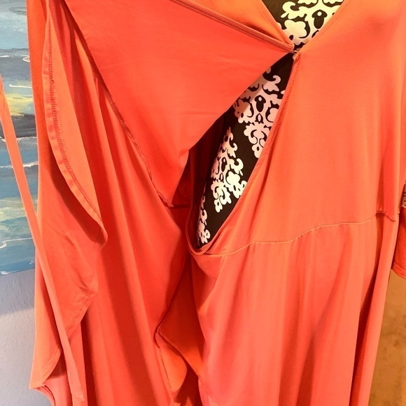 NWT,Terra & Sky, Deeper Pink Wrap-Around Dress, Absolutely Stunning! Size 4X - Picture 5 of 7